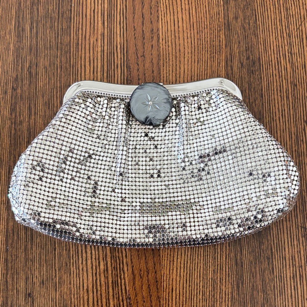 Whiting & Davis Silver Mesh Clutch